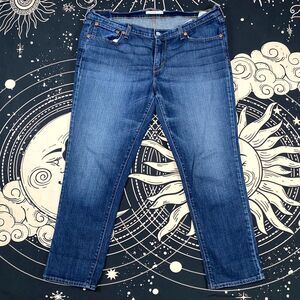 Levi's Jeans Women's 32x25 Blue Cotton Denim Boyfriend Faded Stretch Workwear